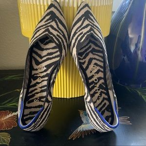 Rothy’s Zebra Print Pointed Toe Size 8